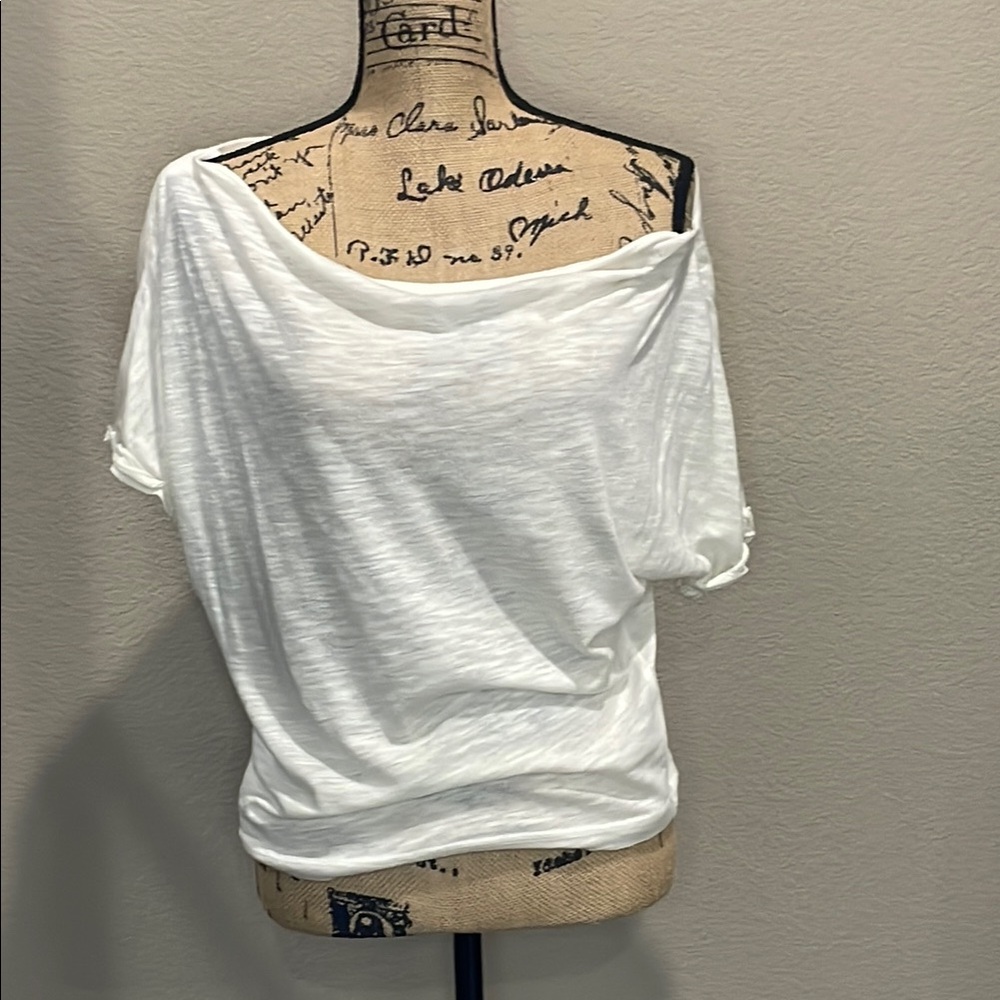 White Off-Shoulder Women's Top